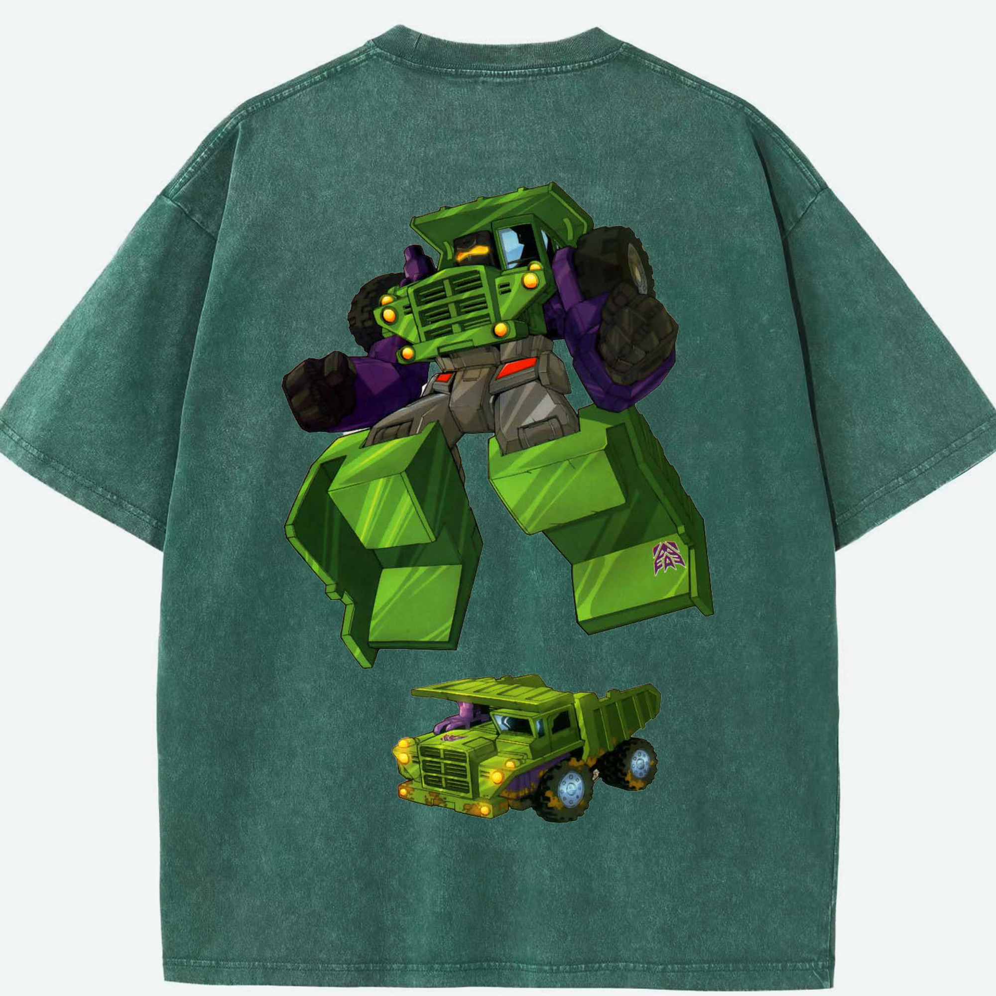 （画像用）  綿100% ヴィンテージ風 半袖Tシャツ（背面プリント）